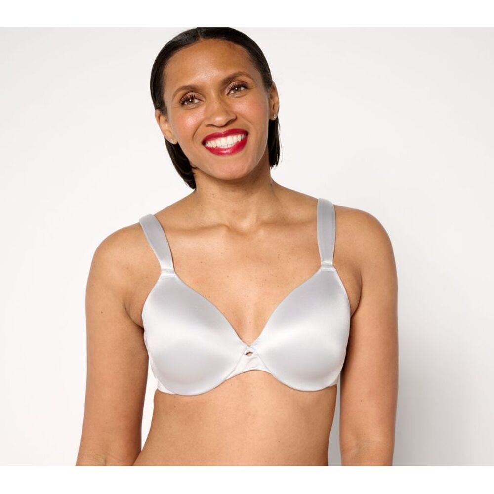 Gloria Vanderbilt Women's Bra Sz 40DD Breezies Invisible Comfort Gray A673213